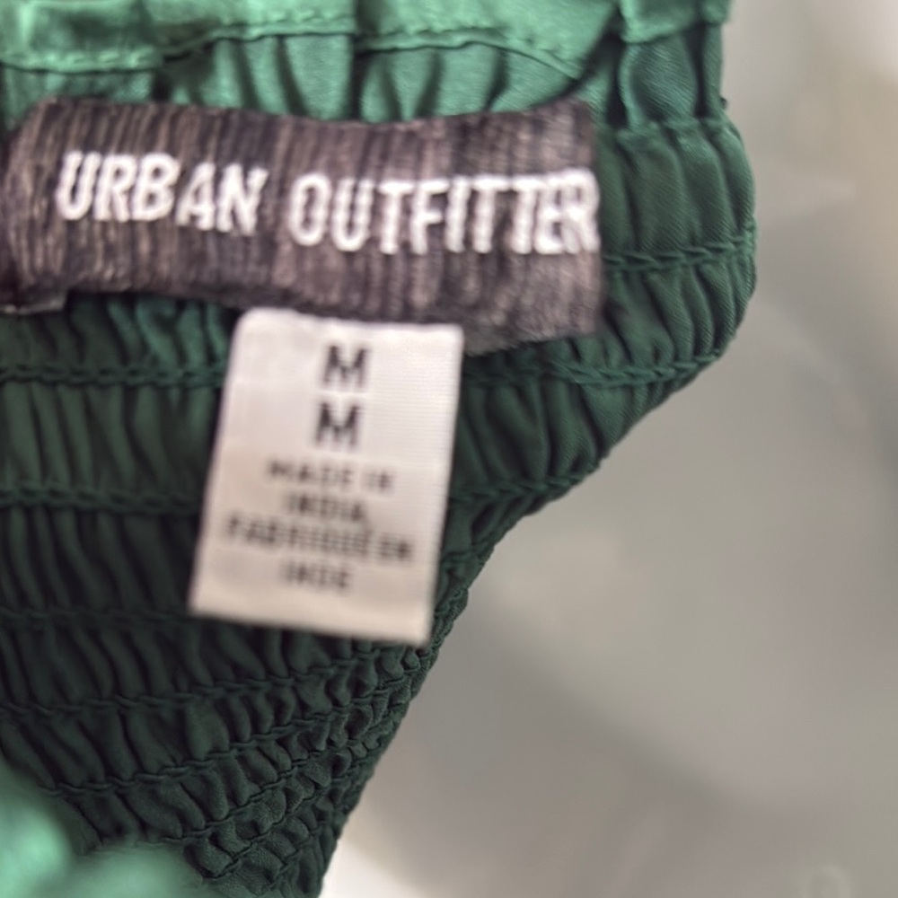 Urban Outfitters green Puff Sleeve Blouse - Picture 5 of 7